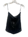Avec Les Filles Size XS Black Polyester Sequined Fringe Mesh Overlay Mini Skirt Black / XS
