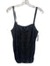 Paige Size S Gray & Black Polyester Faux leather Straps Abstract Snake Print Top Gray & Black / S