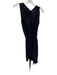 Robert Rodriguez Size 2 Black Silk Sleeveless Two Strap Shoulder Dress Black / 2