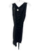 Robert Rodriguez Size 2 Black Silk Sleeveless Two Strap Shoulder Dress Black / 2