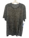 Lululemon Size L Gray & Dark Gray Synthetic Heathered Athletic Short Sleeve Gray & Dark Gray / L
