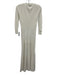 Polo Ralph Lauren Size S Cream White Cotton Waffle Knit 3/4 Sleeve Paneled Dress Cream White / S