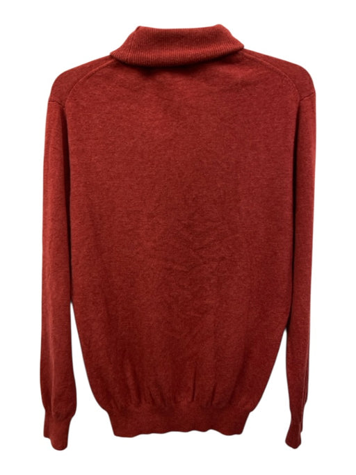 Bexley Size M Red Wool Solid Turtleneck Men's Sweater Red / M