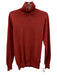 Bexley Size M Red Wool Solid Turtleneck Men's Sweater Red / M