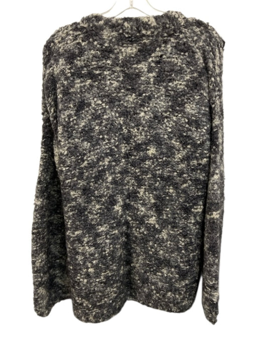 Lazo Size Est L Gray Wool Blend Knit V Neck Men's Sweater Gray / Est L