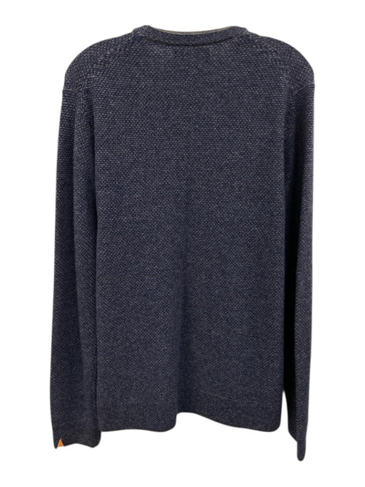 Bloomingdales Size M Blue Wool Blend Knit Crew Men's Sweater Blue / M