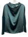Melissa Nepton Size S Green & Gray Viscose Blend Long Sleeve Mock Neck Shine Top Green & Gray / S