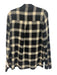 Derek Lam 10 Crosby Size 8 Black & Cream Viscose & wool Long Sleeve Plaid Top Black & Cream / 8
