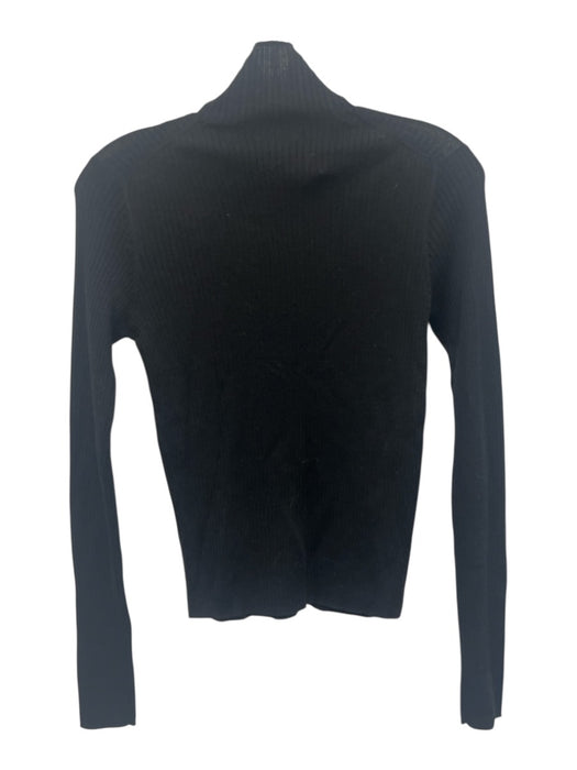 Buck Mason Size M Black Merino Wool, Silk, Cashmere Long Sleeve Turtle Neck Top Black / M