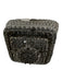 No Brand Silver Crystal & Metal 925 silver Stones Square Ring Silver