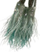 Retrofete Blue Viscose Feather Sequin Jeweled Dust Bag Incl. Bag Blue / One Size