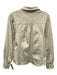 Melissa Nepton Size Small Beige Polyester Blend Long puff sleeve Collar Top Beige / Small