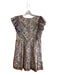 Victoria Dunn Size XS Multi 100% Cotton V Neck Floral Flutter Sleeve Mini Dress Multi / XS