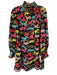 CROSBY by Mollie Burch Size M Black & Multi Polyester Big Cat Print Dress Black & Multi / M
