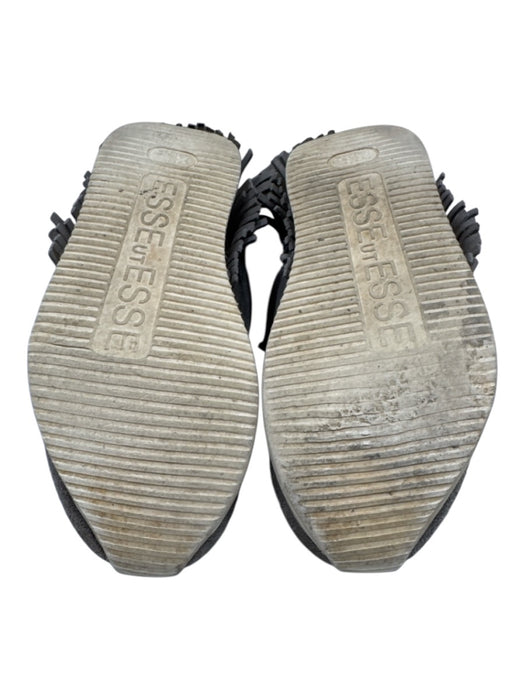 Esse Ut Esse Shoe Size 37 Taupe Beige Leather Upper Suede Fringe Detail Sneakers Taupe Beige / 37