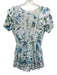 Love Shack Fancy Size M White & Multi Cotton Short Sleeve Keyhole Back Dress White & Multi / M