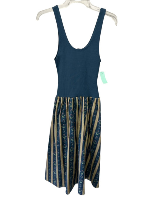 WeWoreWhat Size M Green & Multi Viscose Blend Mixed Fabric Sleeveless Midi Dress Green & Multi / M