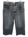 Agolde Size 31 Black Wash Cotton Button Fly Faded Distressed Hem Wide Leg Jeans Black Wash / 31