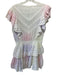 Love Shack Fancy Size L Pink & Multi Cotton V Neck Ruffles Tie Dye Dress Pink & Multi / L