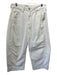 Pilcro Size 30 White Cotton Blend Zip & Button Barrel Leg Jeans White / 30