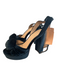Nicola Bathie x Antonio Melani Shoe Size 7 Green Velvet open toe Shoes Green / 7