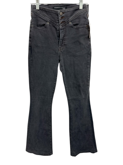 Veronica Beard Jeans Size 25 Faded Black Cotton Denim High Rise Pocket Jeans Faded Black / 25