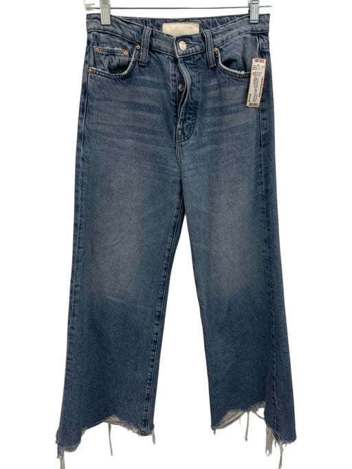 Mother Superior Size 25 Light Wash Cotton Denim High Rise Whiskering Jeans Light Wash / 25