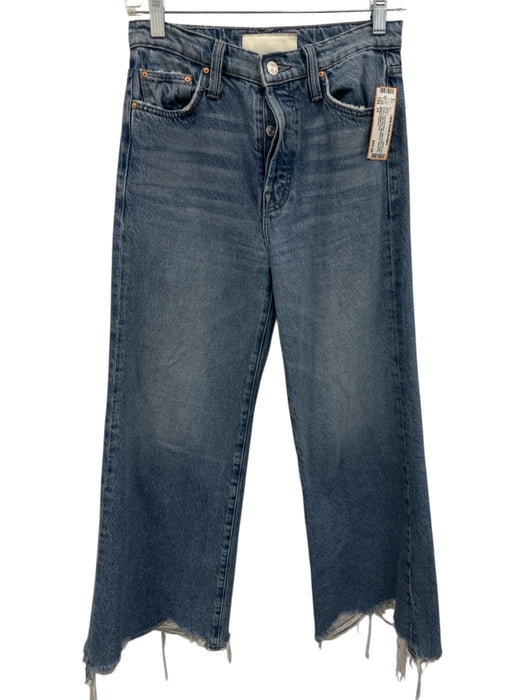 Mother Superior Size 25 Light Wash Cotton Denim High Rise Whiskering Jeans Light Wash / 25