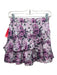 Loveshackfancy Size S Purple, White, Black Cotton & Silk Ruffle Tiers Skirt Purple, White, Black / S