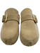 275Central Shoe Size 38 Beige Suede Wooden Sole Buckle Detail Clogs Beige / 38