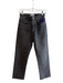 Agolde Size 25 Black Cotton High Rise Button Fly 5 Pocket Straight Leg Jeans Black / 25
