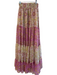 Misa Size XS Pink, yellow, & white Polyester Maxi Elastic Waist Floral Skirt Pink, yellow, & white / XS