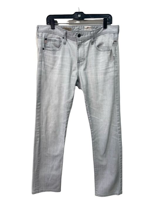 AG Size 33 Light Gray Cotton Zip Fly Men's Pants 33
