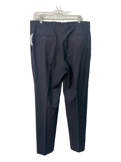 Armani Collezioni Size 36 Black Wool Solid Zip Fly Men's Pants 36