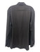 Pal Zileri Size L Black Wool Blend Herringbone Button Down Long Sleeve Shirt L