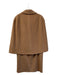 Tombolini Size 42 Camel Wool Blend sleevless sheath dress Dress Set Camel / 42