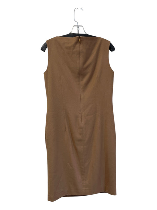 Tombolini Size 42 Camel Wool Blend sleevless sheath dress Dress Set Camel / 42