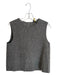 COS Size 4 Grey Wool Blend Sleeveless Back Zip Round Neck Cropped Top Grey / 4