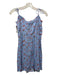 Reformation Size 4 Light Blue & Multi Viscose & Rayon Sleeveless Dress Light Blue & Multi / 4