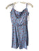 Reformation Size 4 Light Blue & Multi Viscose & Rayon Sleeveless Dress Light Blue & Multi / 4