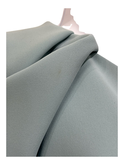 Elie Saab Eggshell Blue Polyester One Shoulder Ruffle Detail Split Front Dress Eggshell Blue