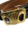 Celine Brown & Black Leather Triomphe Buckle Reversible Belts Brown & Black / 75 / S