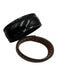 Celine Brown & Black Leather Triomphe Buckle Reversible Belts Brown & Black / 75 / S