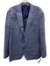 Peter Millar Blue & Multi Wool Plaid 2 Button Men's Blazer Blue & Multi / 46R
