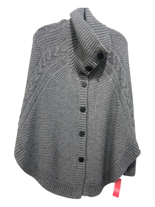 Ugg Size S Dark Gray Acrylic Blend Rib Knit Cable Knit Detail Button Up Sweater Dark Gray / S