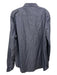 Armani Size XL Gray & White Cotton Grid Button Down Men's Long Sleeve Shirt XL