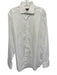 Ermenegildo Zegna Size 17 White Cotton Solid Button Down Men's Long Sleeve Shirt White / 17