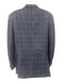 Ermenegildo Zegna Blue & Black Wool Plaid 2 Button Men's Blazer Blue & Black / 52R