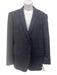 Ermenegildo Zegna Navy Blue Wool Plaid 2 Button Men's Blazer Navy Blue / 52R