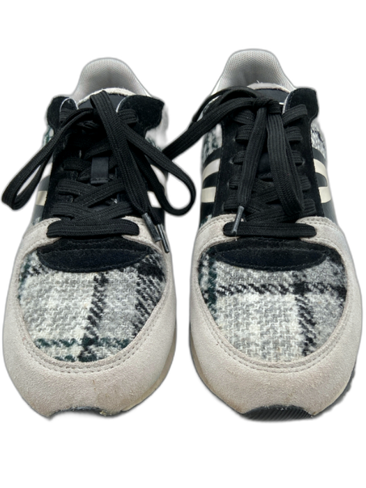 Tretorn Shoe Size 9 White, Gray, Black Suede & Textile Fabric Block Shoes White, Gray, Black / 9